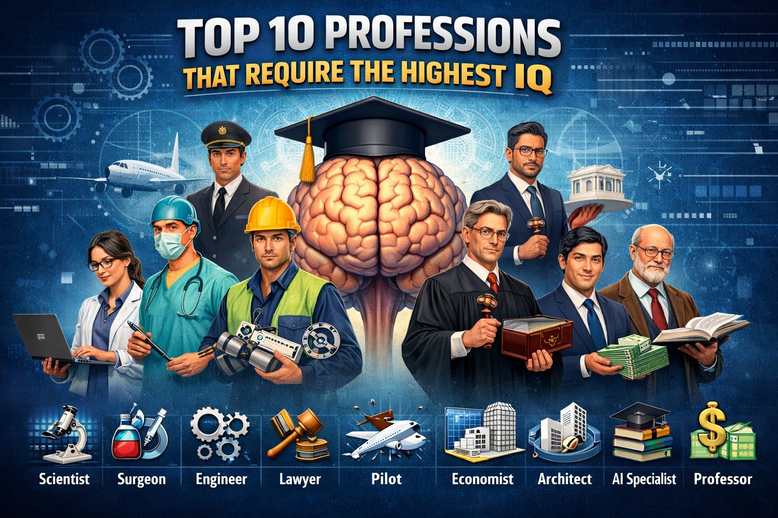 Top 10 Professions That Require the Highest IQ