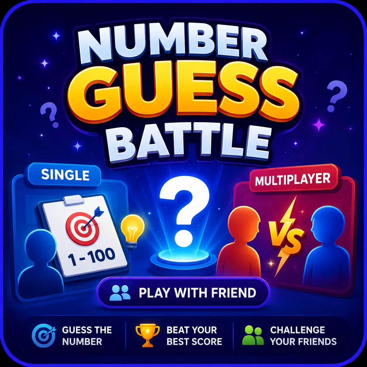 Number Guess Battle brain game